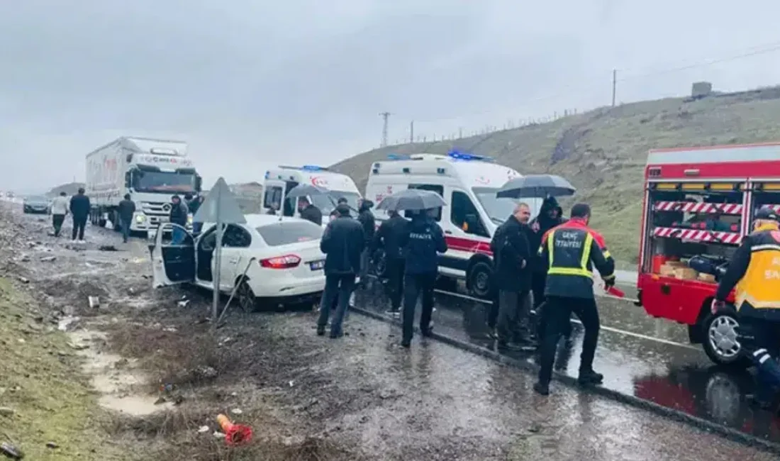 Bingöl-Genç kara yolunda meydana gelen feci kazada sürücüsünün kontrolünden çıkarak