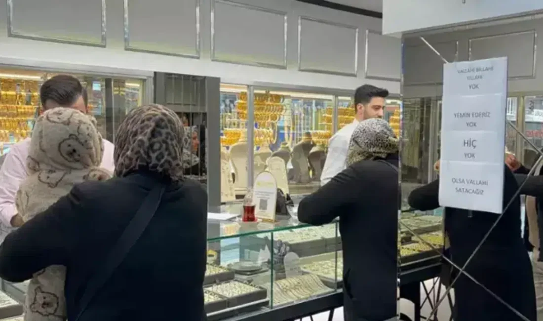 Altın fiyatlarında yaşanan ani ve sert düşüş Bursa’da adeta yer