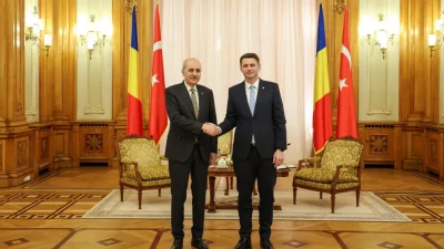 TBMM Başkanı Numan Kurtulmuş, resmi temaslarda bulunmak üzere gittiği Romanya’nın