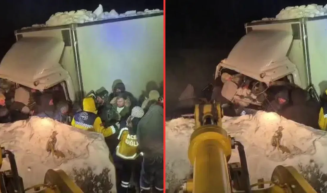 Erzurum’un Akyazı ilçesinde aniden bastıran kar yağışı ve şiddetli fırtına