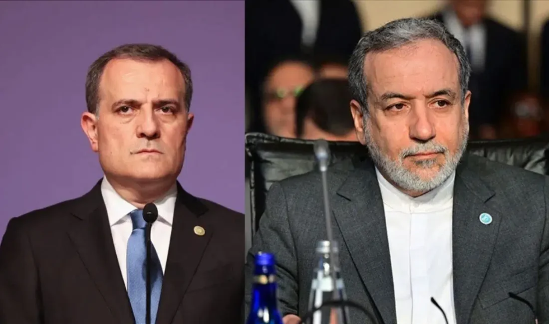 Azerbaycan Dışişleri Bakanı Ceyhun Bayramov ile İran Dışişleri Bakanı Abbas