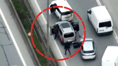 İstanbul Sultanbeyli’de polisin “dur” ihtarına uymayarak aracıyla kaçmaya çalışan uyuşturucu