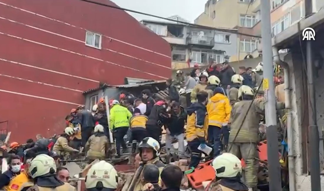 İstanbul’un Fatih ilçesinde sabah saatlerinde meydana gelen ve çevre binalarda