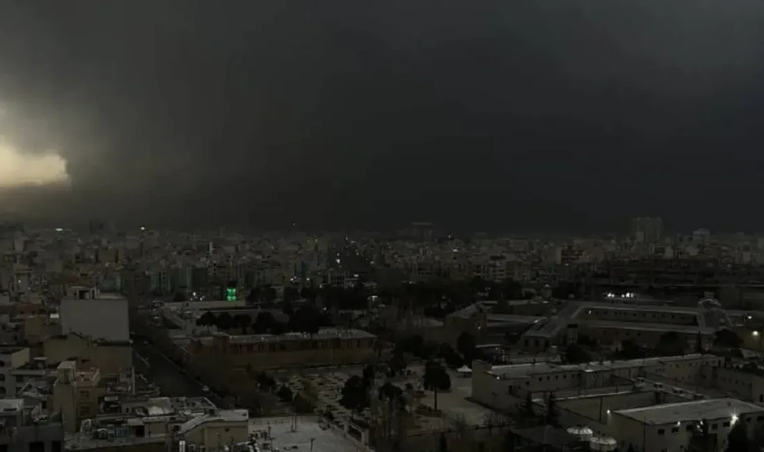 İran’ın başkenti Tahran ve çevresindeki stratejik petrol depolama tesisleri dün