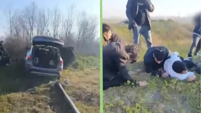 Sakarya’da polisin “dur” ihtarına uymayarak kaçmaya çalışan sürücü ile ekipler