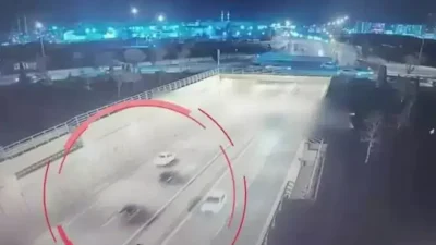 Konya’da çevre yolunu adeta yarış pistine çevirerek trafiği tehlikeye düşüren