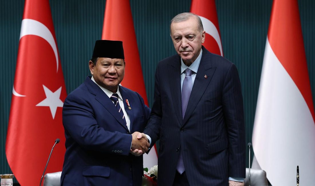 Cumhurbaşkanı Recep Tayyip Erdoğan, Endonezya Cumhurbaşkanı Prabowo Subianto ile gerçekleştirdiği