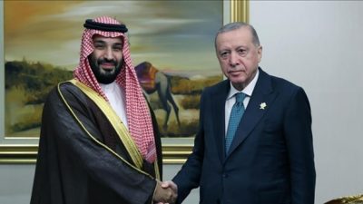 Cumhurbaşkanı Recep Tayyip Erdoğan ile Suudi Arabistan Veliaht Prensi Muhammed
