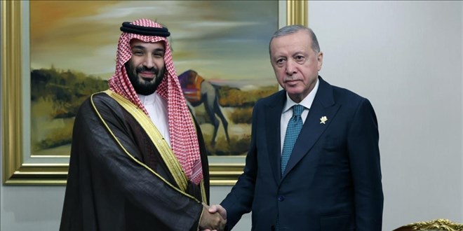 Cumhurbaşkanı Recep Tayyip Erdoğan ile Suudi Arabistan Veliaht Prensi Muhammed