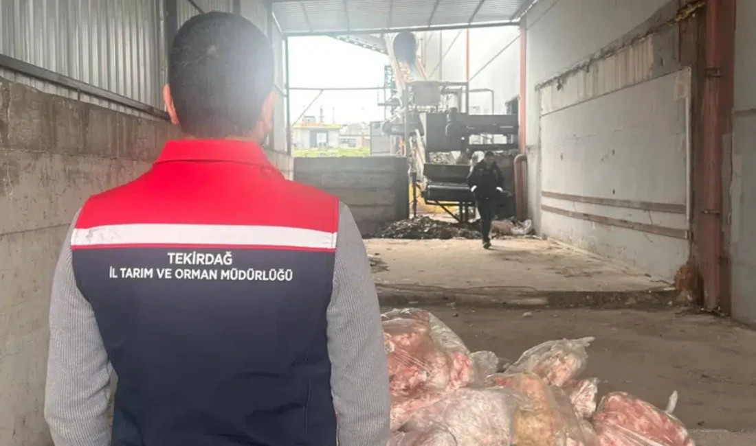 Tekirdağ’ın Ergene ilçesinde jandarma ekiplerinin dikkati sayesinde büyük bir gıda