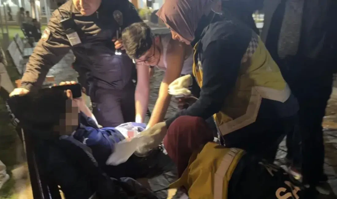 Aksaray’ın Ereğli ilçesinde huzur dolu bir akşam saatinde parkta oturan