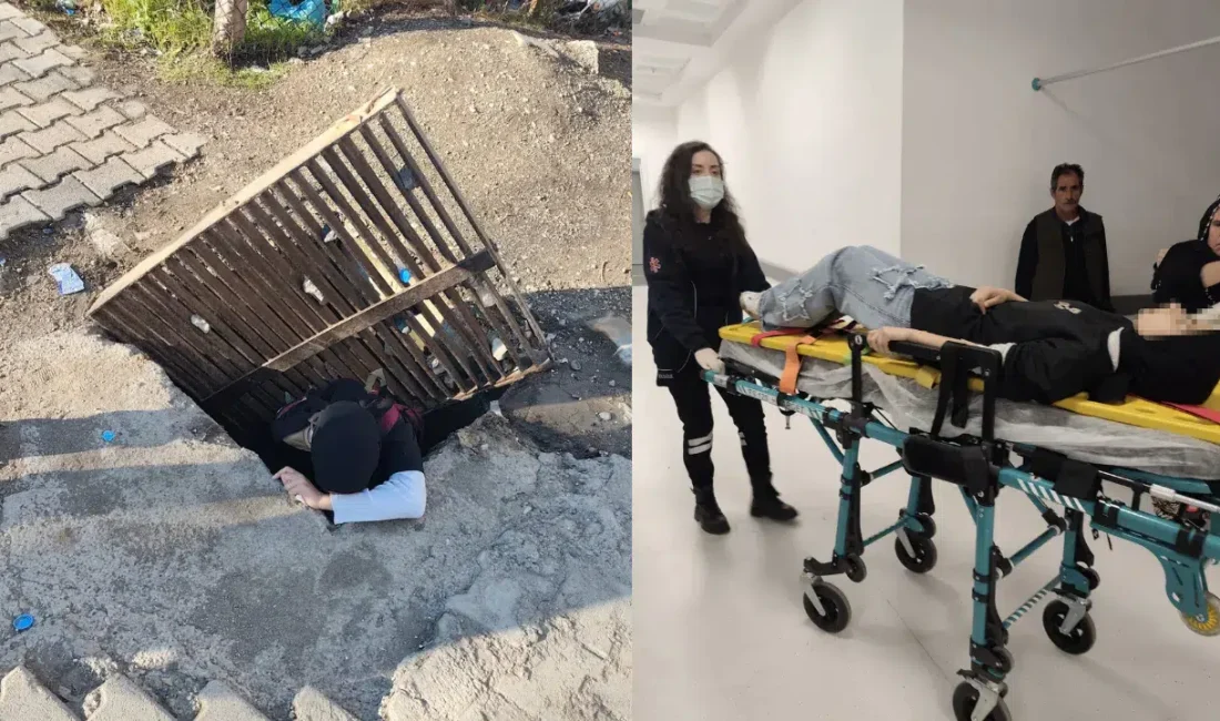 Diyarbakır’ın Çermik ilçesinde sokakta yürürken bastığı mazgalın yerinden oynamasıyla bir