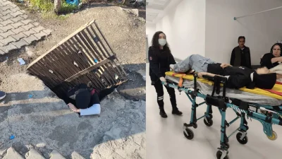 Diyarbakır’ın Çermik ilçesinde sokakta yürürken bastığı mazgalın yerinden oynamasıyla bir