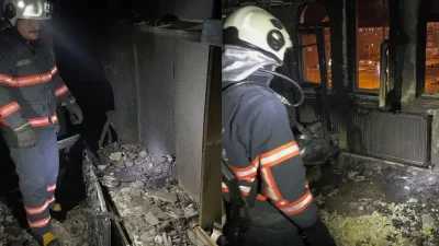Çankırı’da bir apartmanın beşinci katında aniden yükselen alevler mahalle sakinlerine