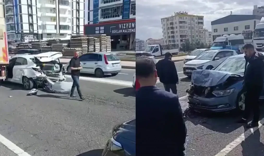 Diyarbakır’da iki aracın çarpışması sonucu meydana gelen feci trafik kazasında