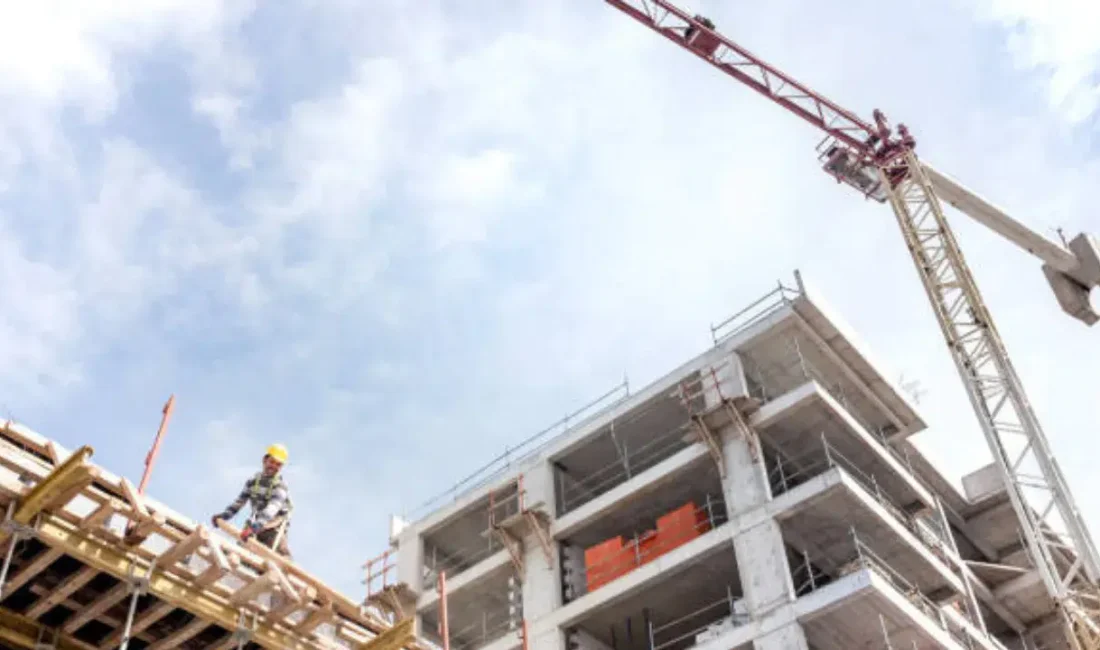 Ankara’nın Akyurt ilçesinde devam eden bir villa inşaatında meydana gelen