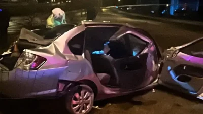 Yozgat’ta kontrolden çıkarak savrulan otomobilin sürücüsü Onur Koçak, meydana gelen