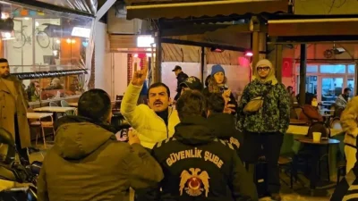 İstanbul Beyoğlu’nda düzenlenen 8 Mart Dünya Kadınlar Günü yürüyüşünde hiç