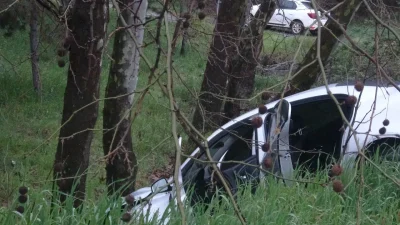 İstanbul Pendik’te kontrolden çıkan bir otomobil, virajı alamayarak yol kenarındaki