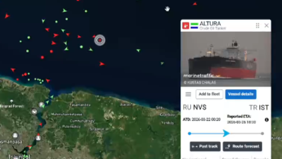 Rusya’dan İstanbul’a doğru seyir halindeyken Karadeniz açıklarında drone isabet eden