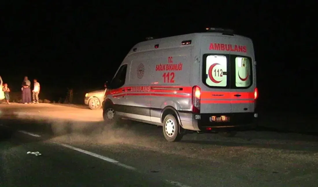 Samsun’un Canik ilçesinde otomobil ile motosikletin çarpışması sonucu meydana gelen