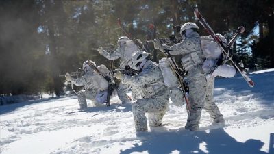 Milli Savunma Bakanlığı tarafından paylaşılan son görüntülerde, Kars’ın zorlu kış