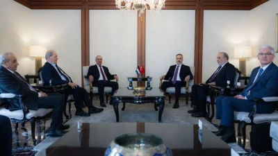 Dışişleri Bakanı Hakan Fidan, Filistin Devlet Başkan Yardımcısı Hüseyin eş-Şeyh