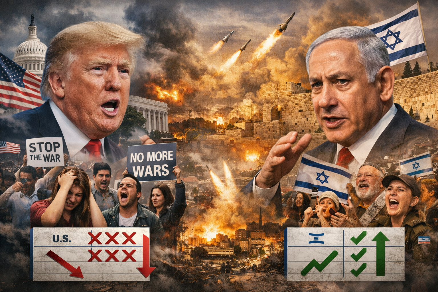 İran Savaşı Trump ve Netanyahu'nun liderlik geleceğini nasıl etkileyecek? Kamuoyu