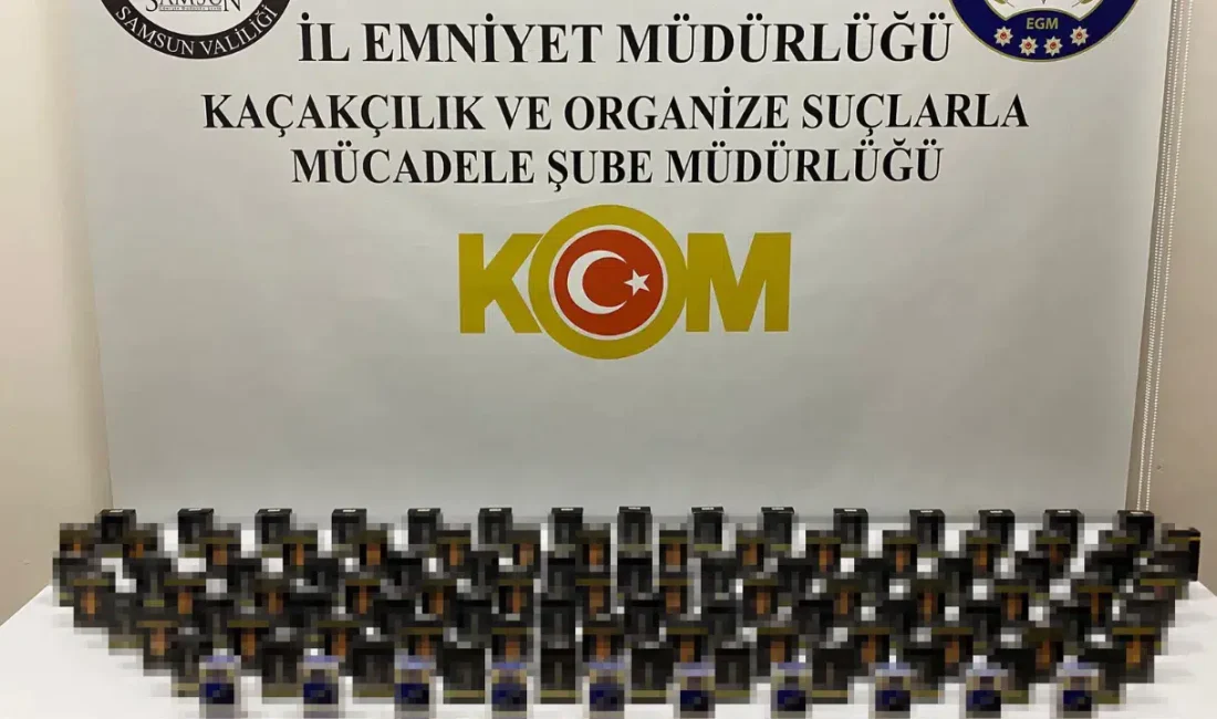Samsun’un Terme ilçesinde kaçakçılıkla mücadele kapsamında düğmeye basan ekipler düzenledikleri