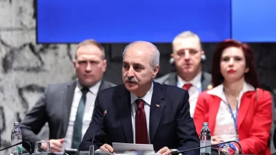 TBMM Başkanı Numan Kurtulmuş, Üç Deniz Girişimi Parlamenter Zirvesi’nde yaptığı