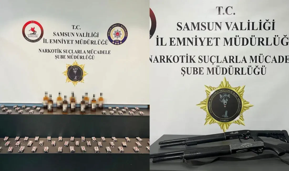Samsun Emniyet Müdürlüğü ekiplerinin İlkadım, Atakum ve Çarşamba ilçelerinde gerçekleştirdiği