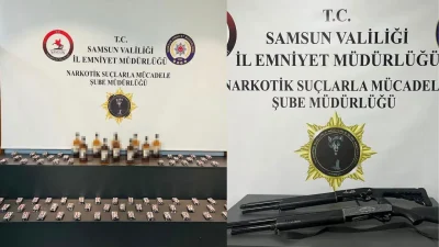 Samsun Emniyet Müdürlüğü ekiplerinin İlkadım, Atakum ve Çarşamba ilçelerinde gerçekleştirdiği