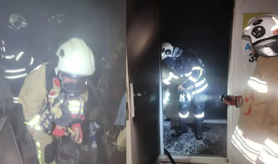 Hatay’ın Kırıkhan ilçesinde bir evde başlayan yangın kısa sürede büyüyerek