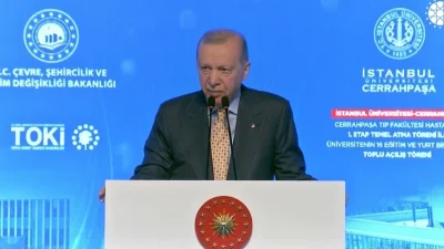 Cumhurbaşkanı Recep Tayyip Erdoğan, Cerrahpaşa Tıp Fakültesi Hastanesi 1. Etap