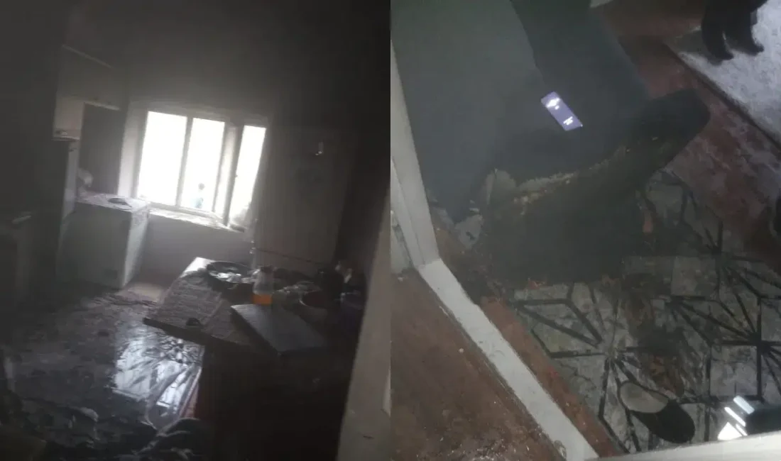 Van’ın Tuşba ilçesinde aniden yükselen alevler mahalle sakinlerine korku dolu