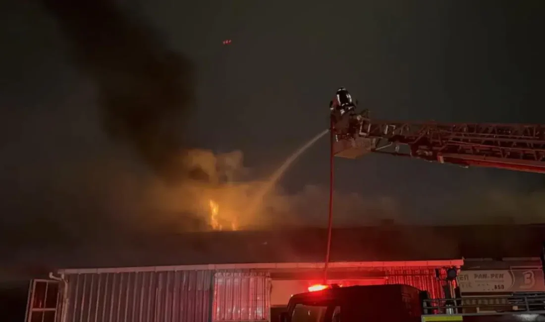 Edirne Sanayi Sitesi’nde yükselen dumanlar paniğe yol açarken, alevlerin ortasında