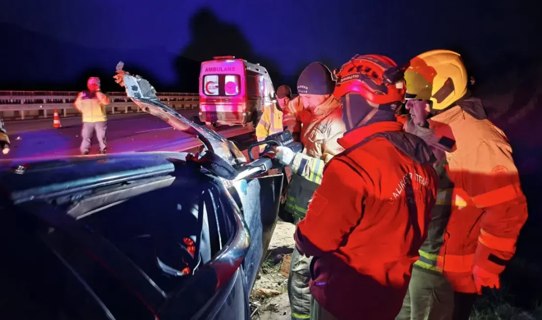 Balıkesir’in Susurluk bölgesinde, İstanbul-İzmir Otoyolu’nun İzmir istikametinde meydana gelen feci