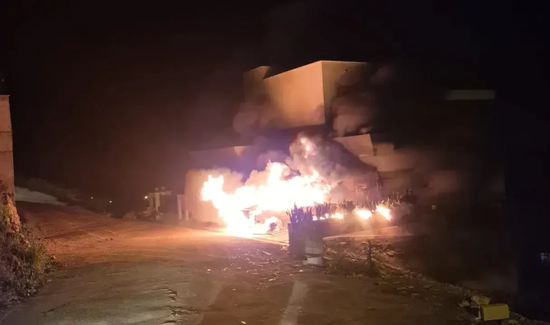 Antalya’nın Alanya ilçesinde bir müstakil evde çıkan ve paniğe neden