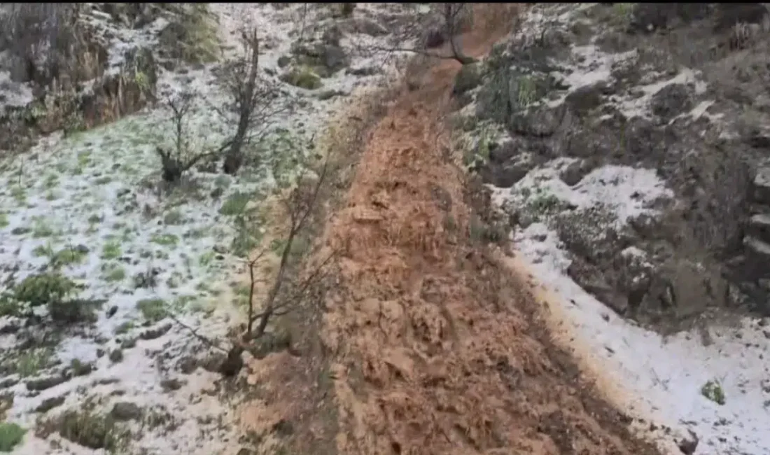 Tunceli’de aniden bastıran şiddetli sağanak ve dolu yağışı doğa harikası