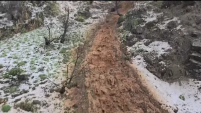 Tunceli’de aniden bastıran şiddetli sağanak ve dolu yağışı doğa harikası