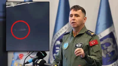 Konya’da oynanan Konyaspor-Fenerbahçe müsabakası sırasında stadyum üzerinde F-16 ve Skorsky