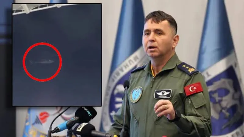 Konya’da oynanan Konyaspor-Fenerbahçe müsabakası sırasında stadyum üzerinde F-16 ve Skorsky