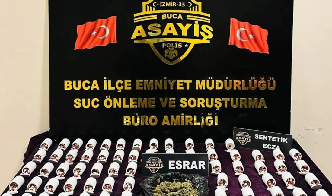 İzmir’in Buca ilçesinde zehir tacirlerine yönelik düzenlenen kritik operasyonda binlerce