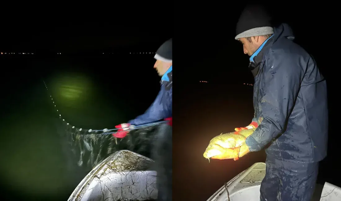 Isparta’nın doğa harikası Eğirdir Gölü’nde gerçekleştirilen nefes kesen gece denetimlerinde