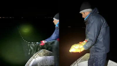 Isparta’nın doğa harikası Eğirdir Gölü’nde gerçekleştirilen nefes kesen gece denetimlerinde