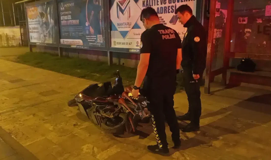 Zonguldak’ın Çaycuma ilçesinde motosikletine kurduğu özel düzenekle çevreye rahatsızlık veren
