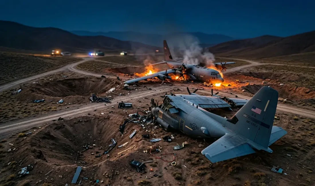 3 Nisan tarihinde İran hava sahasında düşen F-15E savaş uçağının