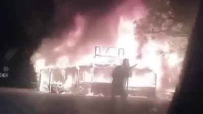 Amasya’da yol kenarında yer alan bir manav tezgahında henüz belirlenemeyen