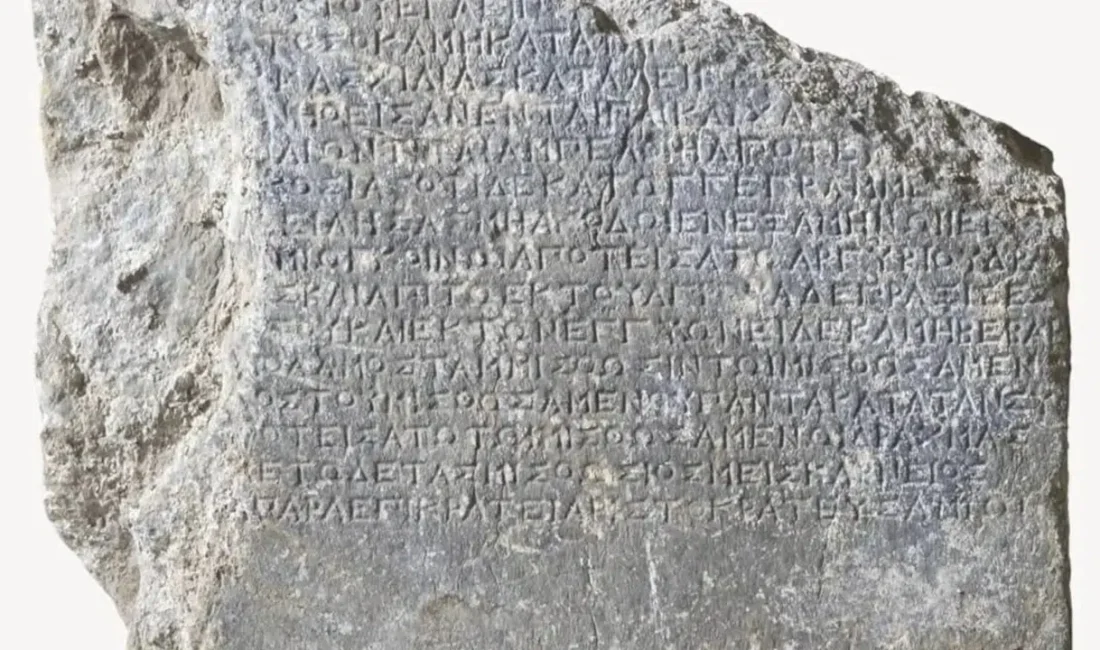 Muğla’nın Marmaris ilçesinde yer alan Amos Antik Kenti’nde yürütülen kazı