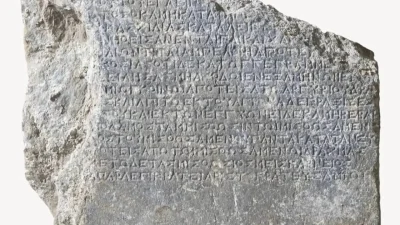 Muğla’nın Marmaris ilçesinde yer alan Amos Antik Kenti’nde yürütülen kazı